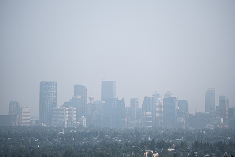 Calgary under haze of wildfire smoke