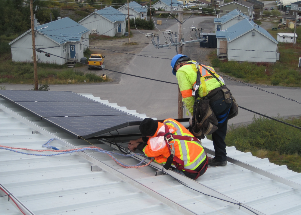 Installing solar in Kuujjuaq, Quebec